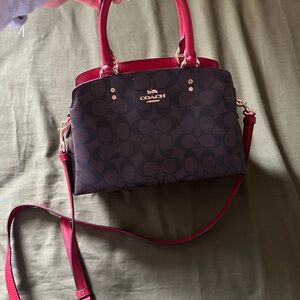 Coach Red and Brown Satchel